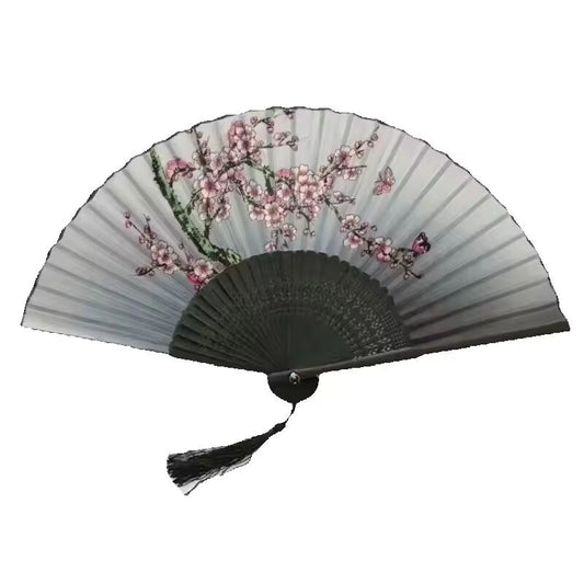 New Vintage Chinese Style Folding Fan Japanese Style Pattern Dance Hand Fan Art Craft Gift Ornaments Home Decorations